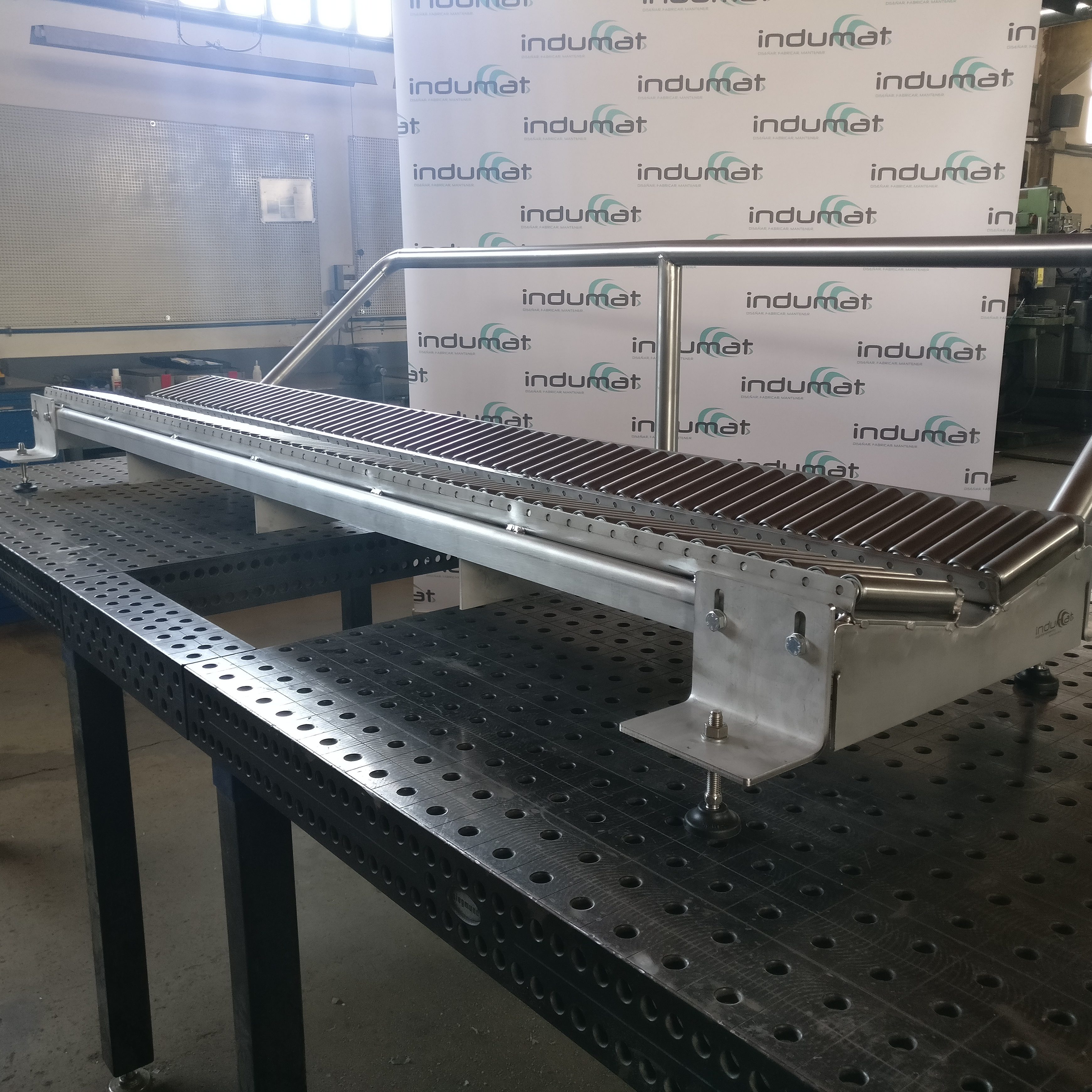 Transportador rodillos Indumat Navarra